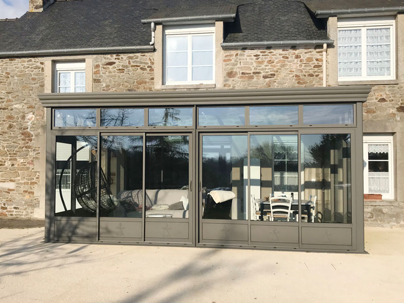 Véranda aluminium moderne