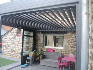 Pergola aluminium près de Dinan