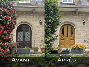 porte d'entrée cintrée